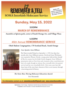 SOMA Interfaith Holocaust Service 2022